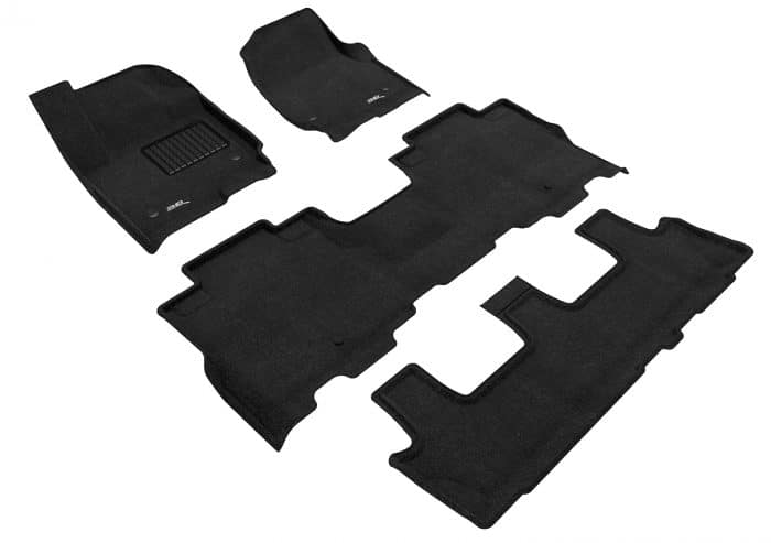 3D MAXpider Compatible with FORD EXPEDITION 8-SEAT 2018-2024 ELEGANT BLACK R1 R2 R3