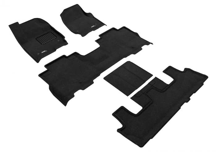 3D MAXpider Compatible with FORD EXPEDITION 7-PASSENGER 2018-2024 ELEGANT BLACK R1 R2 R3