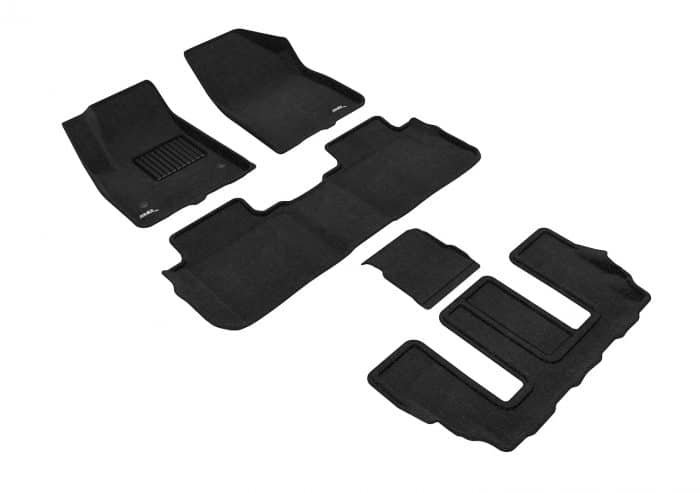 3D MAXpider Compatible with GMC ACADIA WITH BUCKET 2ND ROW 2017-2023 ELEGANT BLACK R1 R2