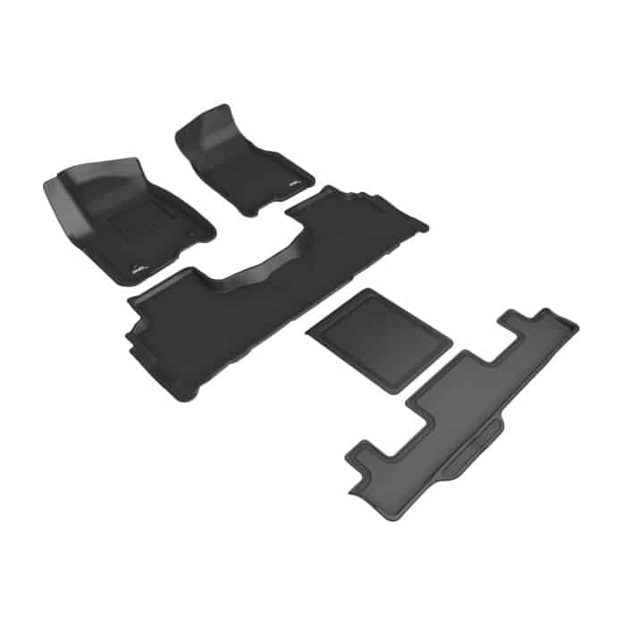 3D MAXpider Compatible with GMC YUKON 7-SEAT 2021-2025 KAGU BLACK R1 R2 R3