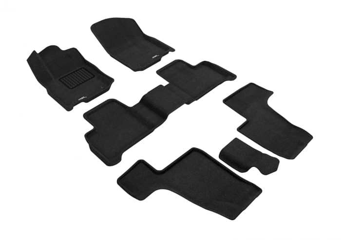 3D MAXpider Compatible with MERCEDES-BENZ GLS/AMG GLS63 SUV (X166) 2017-2019 / GL-CLASS/GL 63 AMG (X166) 2013-2016 ELEGANT BLACK R1 R2 R3