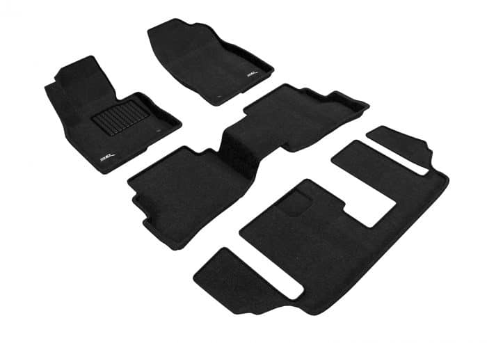 3D MAXpider Compatible with MAZDA CX-9 7-SEATS 2016-2023 ELEGANT BLACK R1 R2 R3