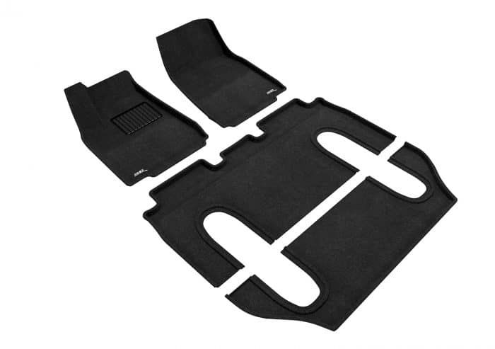 3D MAXpider Compatible with TESLA MODEL X 6-SEAT 2016-2021 ELEGANT BLACK R1 R2 R3