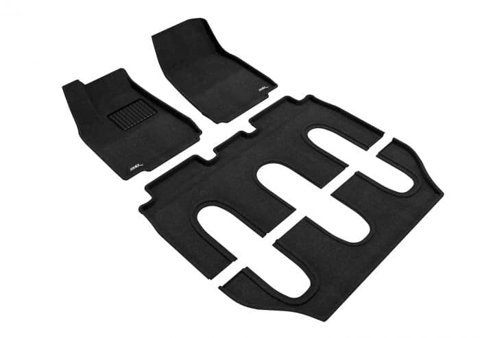 3D MAXpider Compatible with TESLA MODEL X NON-FOLDING 7-SEAT 2016-2017 ELEGANT BLACK R1 R2 R3