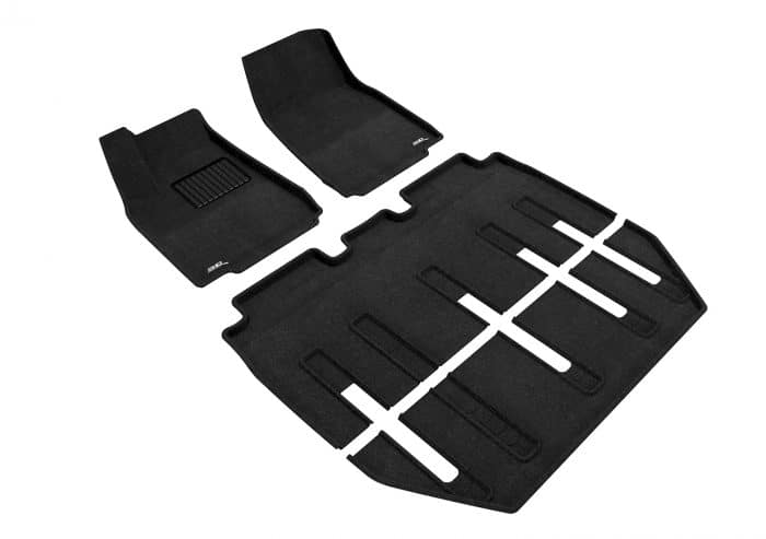 3D MAXpider Compatible with TESLA MODEL X FOLDING 7-SEAT 2017-2021 ELEGANT BLACK R1 R2 R3