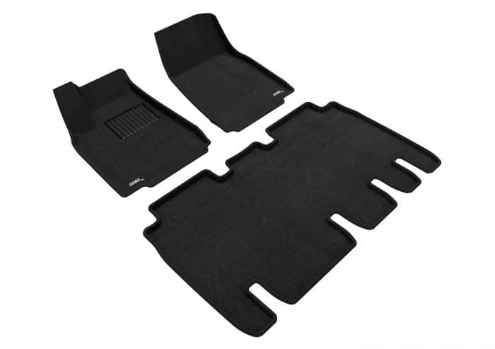 3D MAXpider Compatible with TESLA MODEL X 5-SEATS 2016-2021 ELEGANT BLACK R1 R2