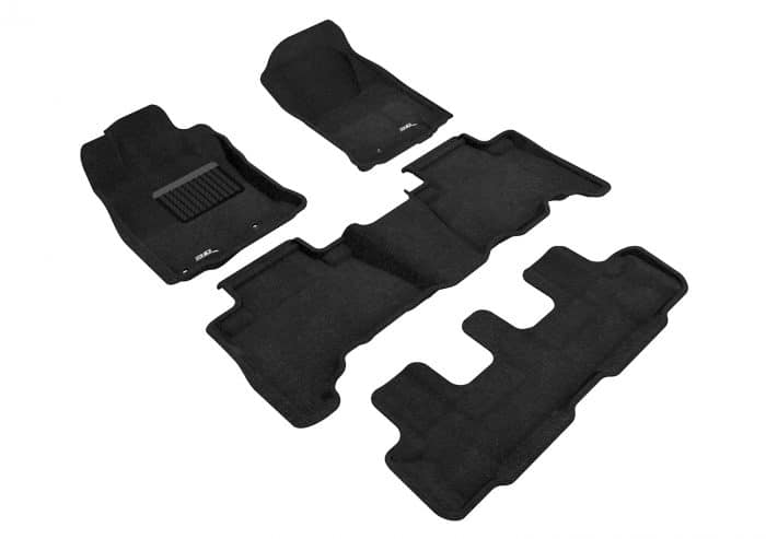 3D MAXpider Compatible with TOYOTA 4RUNNER 7-SEAT 2013-2024 ELEGANT BLACK R1 R2 R3 (POST)