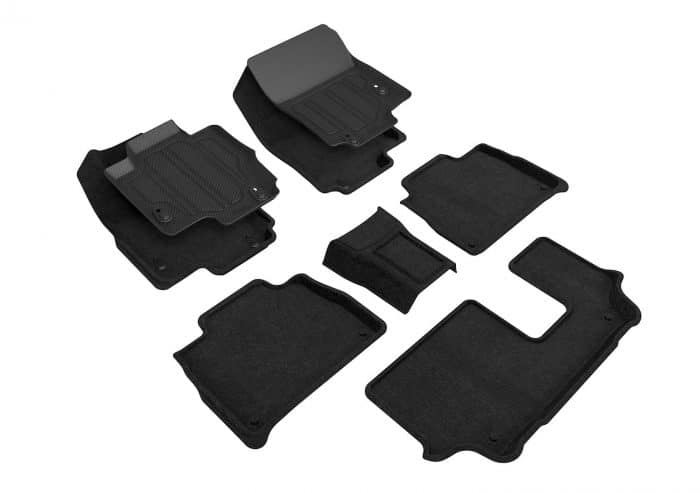 3D MAXpider Compatible with MERCEDES-BENZ GLE-CLASS 7-SEAT SUV/COUPE (W167/C167) 2020-2022 / AMG GLE53/63 SUV/COUPE (W167/C167) 2021-2022 ELEGANT HYBRID BLACK R1 R2 R3