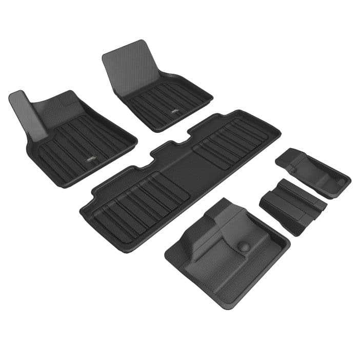3D MAXpider Compatible with TESLA MODEL Y 7-SEAT 2021-2025 ELITECT BLACK R1 R2 R3