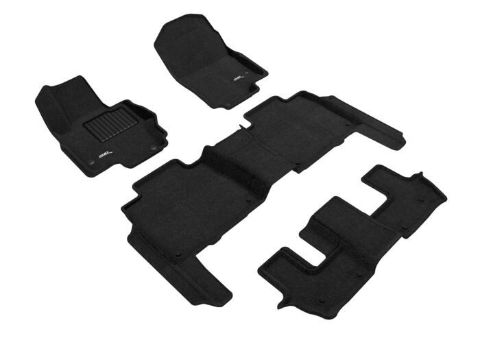 3D MAXpider Compatible with MERCEDES-BENZ GLS-CLASS (X167) 2020-2025 / AMG GLS63 2021-2025 ELEGANT BLACK R1 R2 R3 (NO EXECUTIVE REAR SEAT PACKAGE)