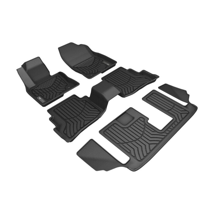 3D MAXpider Compatible with MAZDA CX-9 7-SEAT 2016-2023 MAXTRAC BLACK R1 R2 R3