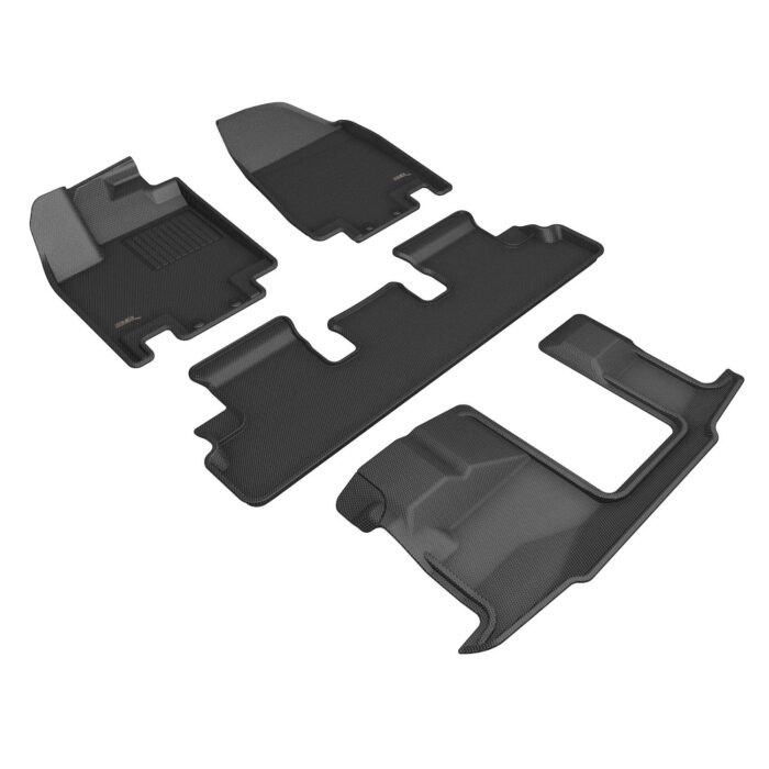 3D MAXpider Compatible with NISSAN PATHFINDER 8-SEAT 2022-2025 KAGU BLACK R1 R2 R3