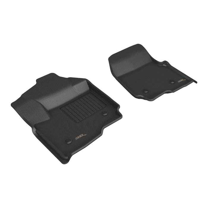3D MAXpider Compatible with FORD F-250 / 350 / 450 SUPERCAB / CREW CAB 2017-2025 KAGU BLACK R1 (VINYL FLOORS)