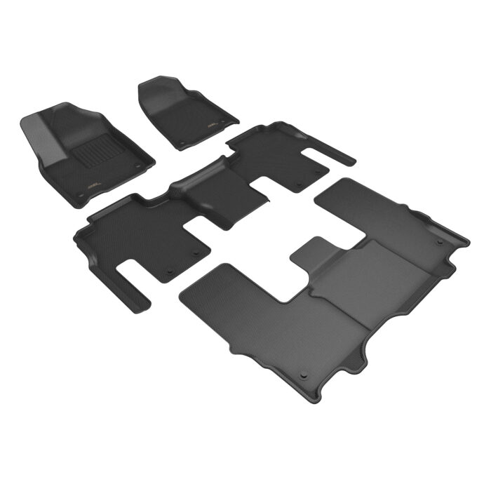 3D MAXpider Compatible with JEEP WAGONEER 8 SEAT 2022-2024 KAGU BLACK R1 R2 R3