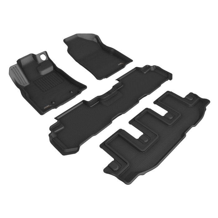 3D MAXpider Compatible with SUBARU ASCENT 2019-2025 KAGU BLACK BENCH SEATS R1 R2 R3