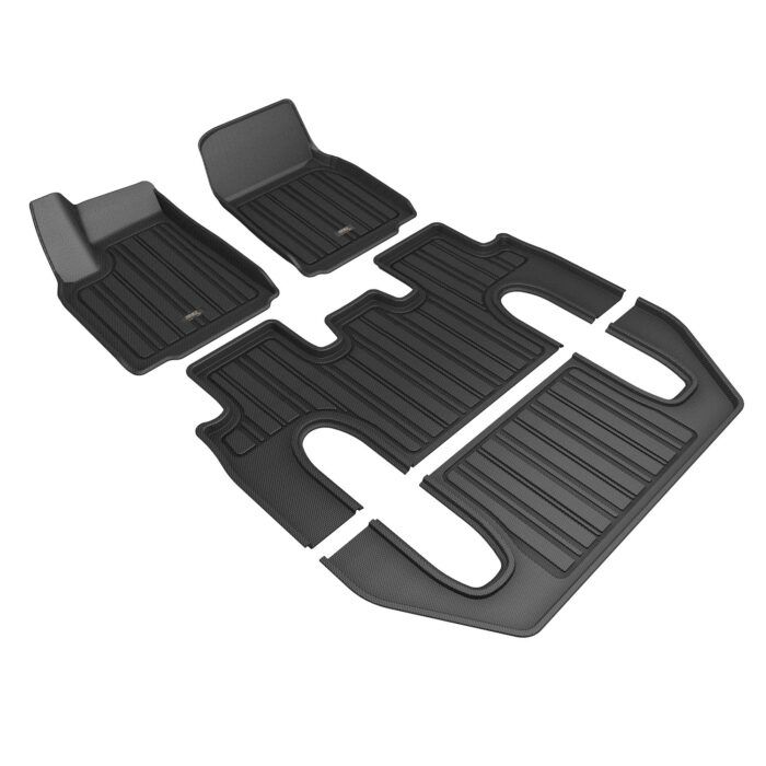 3D MAXpider Compatible with TESLA MODEL X 6-SEAT 2022-2025 ELITECT BLACK R1 R2 R3
