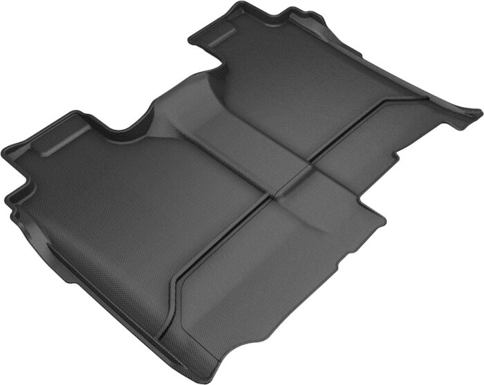 3D MAXpider Compatible with GMC SIERRA / CHEVROLET SILVERADO 1500 CREW CAB 2019-2025 / 2500HD / 3500HD CREW CAB 2020-2025 KAGU BLACK R2 (NO REAR CARPETED UNDERSEAT STORAGE)