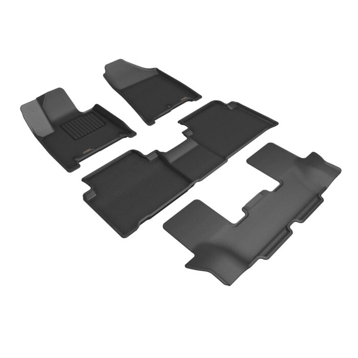 3D MAXpider Compatible with HYUNDAI SANTA FE HYBRID 2024-2025 KAGU BLACK R1 R2 R3