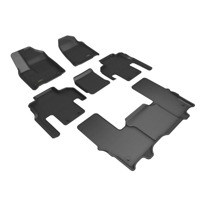 3D MAXpider Compatible with JEEP GRAND WAGONEER BUCKET SEATS 2022-2024 KAGU BLACK R1 R2 R3