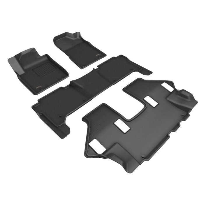 3D MAXpider Compatible with NISSAN ARMADA 2019-2024 / QX80 2019-2024 KAGU BLACK R1 R2 R3