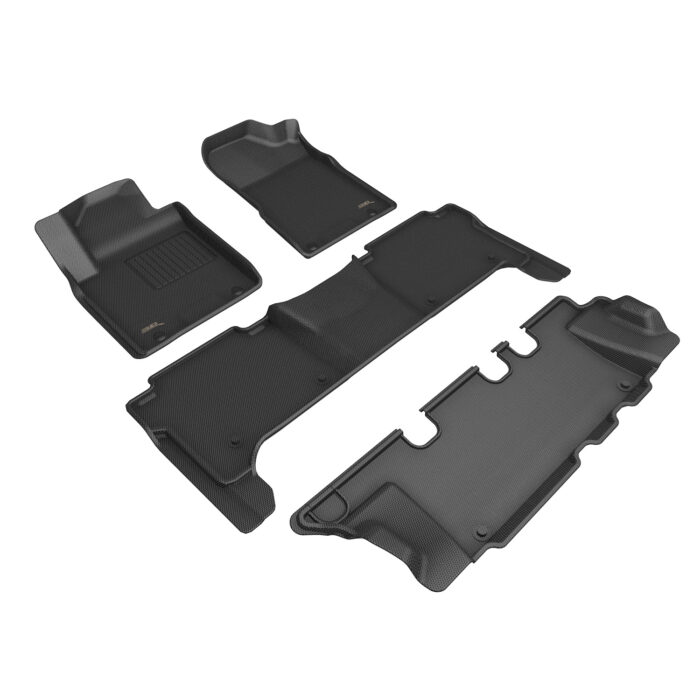 3D MAXpider Compatible with NISSAN ARMADA 2019-2024 / QX80 2019-2024 KAGU BLACK R1 R2 R3