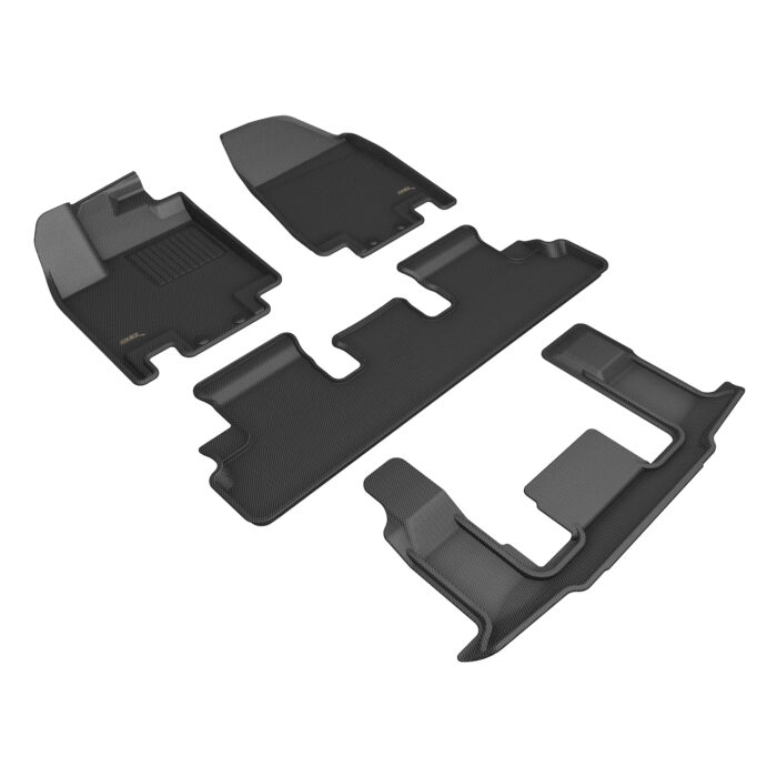 3D MAXpider Compatible with NISSAN PATHFINDER 7-SEAT 2022-2025 KAGU BLACK R1 R2 R3
