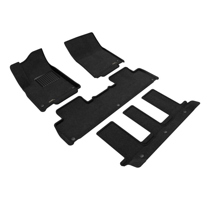 3D MAXpider Compatible with RIVIAN R1S 2022-2024 ELEGANT BLACK R1 R2 R3