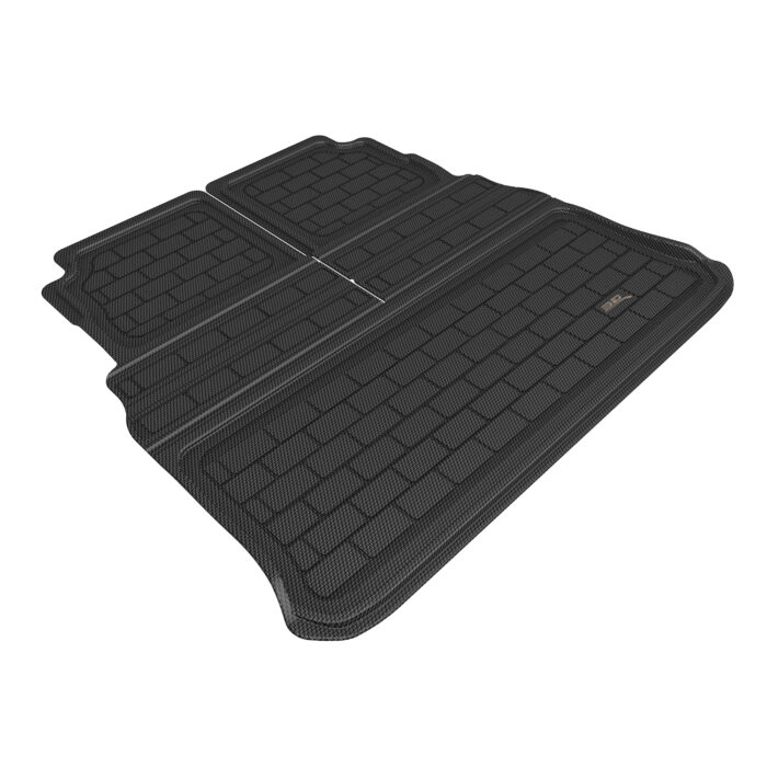 3D MAXpider Compatible with MERCEDES-BENZ EQS SUV 7 SEAT 2023-2024 KAGU BLACK FOLDABLE CARGO