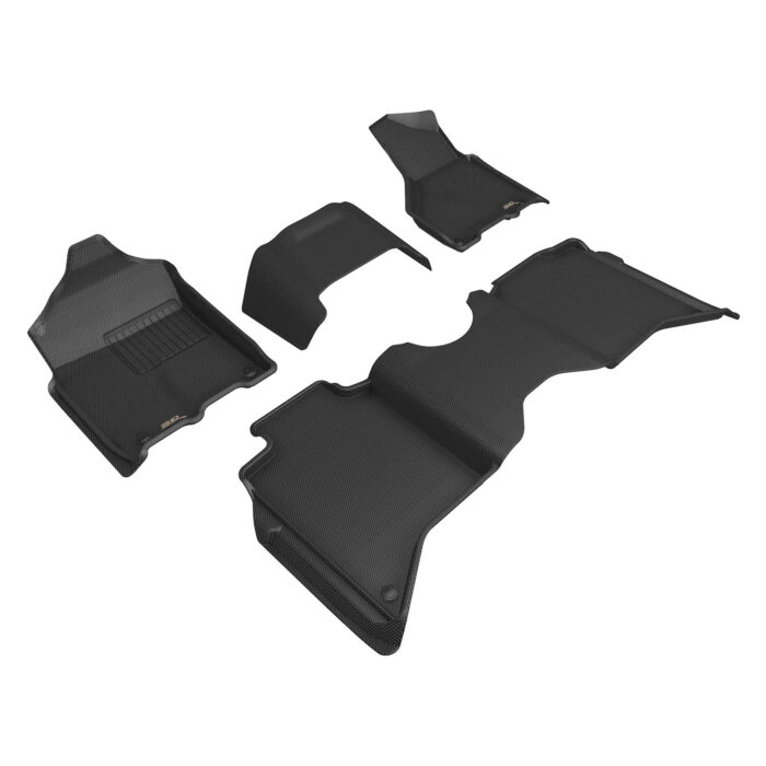 3D MAXpider Compatible with DODGE RAM 2500 2019-2024 CREW CAB BENCH SEATS KAGU BLACK R1 R2