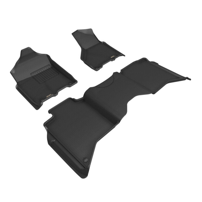 3D MAXpider Compatible with DODGE RAM 2500 CREW CAB 2019-2024 BUCKET SEATS KAGU BLACK R1 R2
