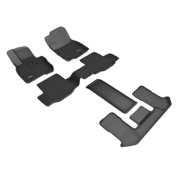 3D MAXpider Compatible with MAZDA CX-90 6&7-SEAT 2024-2025 KAGU BLACK R1 R2 R3