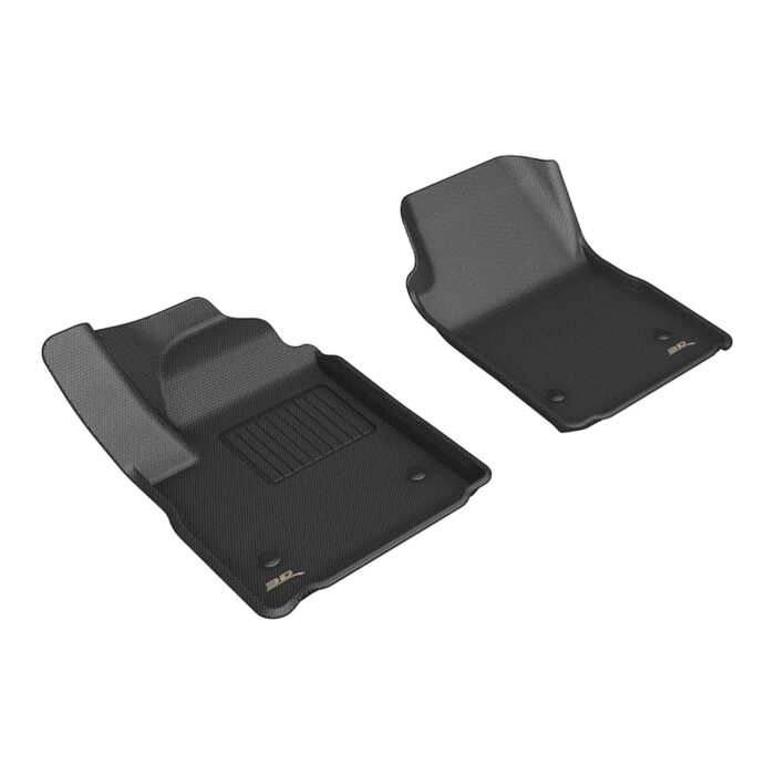 3D MAXpider Compatible with CHEVROLET SILVERADO EV / GMC SIERRA EV CREW CAB 2024-2026 KAGU BLACK R2 (CARPETED FLOOR, NO MULTIFLEX MIDGATE)
