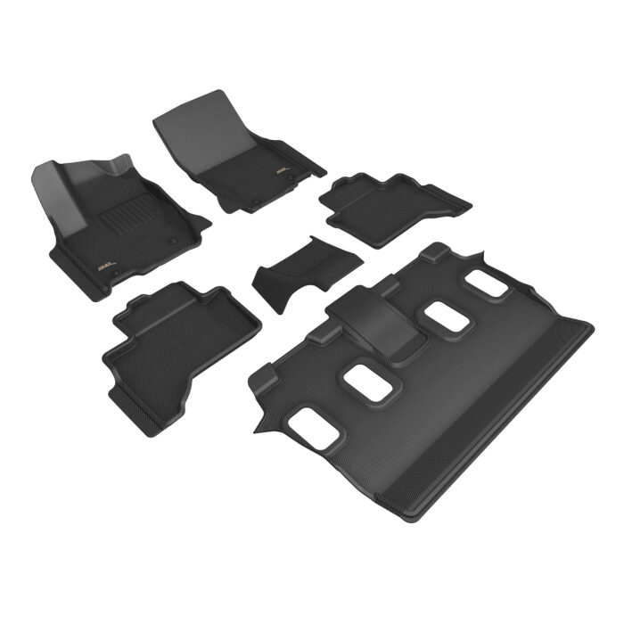 3D MAXpider Compatible with LEXUS GX 5-SEAT 2024-2026 KAGU BLACK R1 R2 R3 (NO COOL BOX)