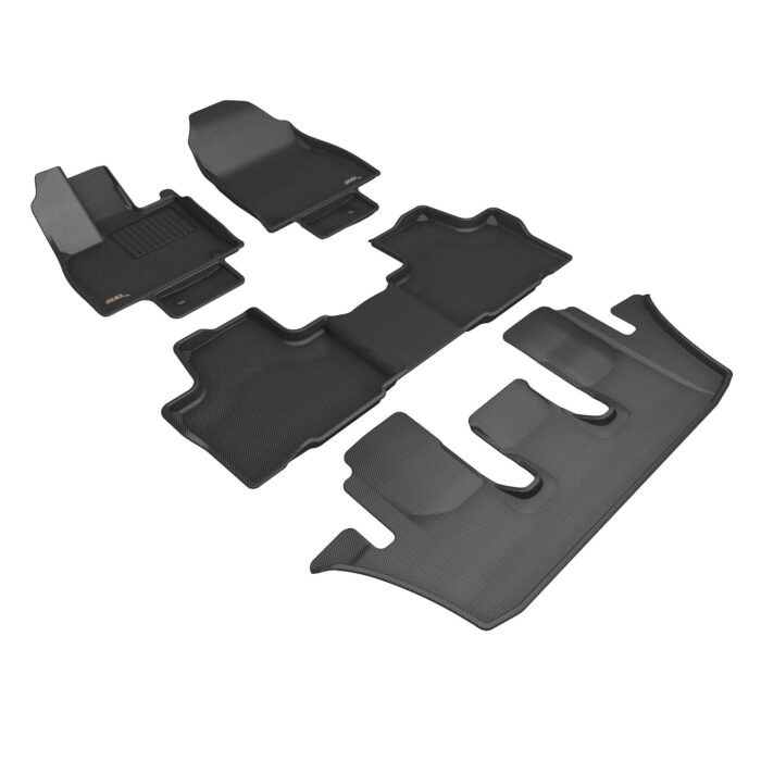 3D MAXpider Compatible with TOYOTA GRAND HIGHLANDER GAS 7-SEAT 2024-2026 KAGU BLACK R1 R2 R3