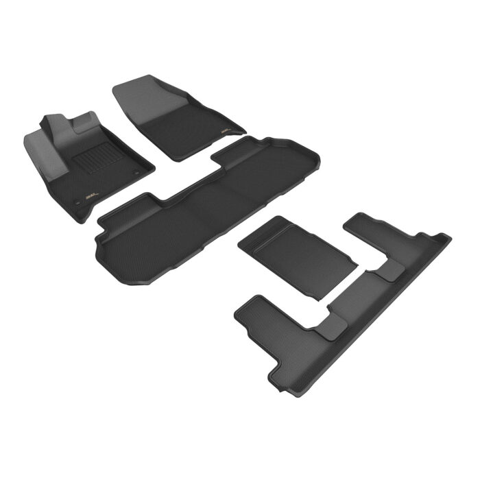 3D MAXpider Compatible with CHEVROLET TRAVERSE 7-SEAT 2025-2026 KAGU BLACK R1 R2 R3