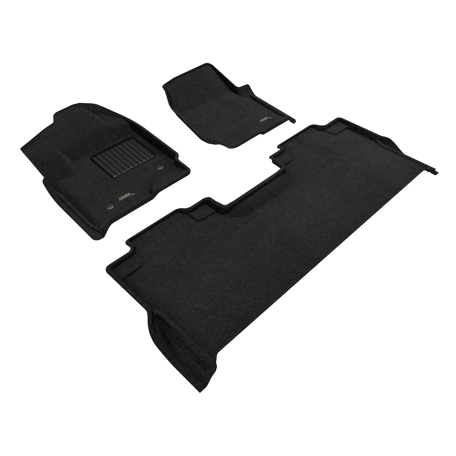 3D MAXpider Compatible with FORD F-250/350/450 CREW CAB 2017-2026 BENCH SEAT, ELEGANT BLACK R1 R2 (W/ UNDERSEAT STORAGE)