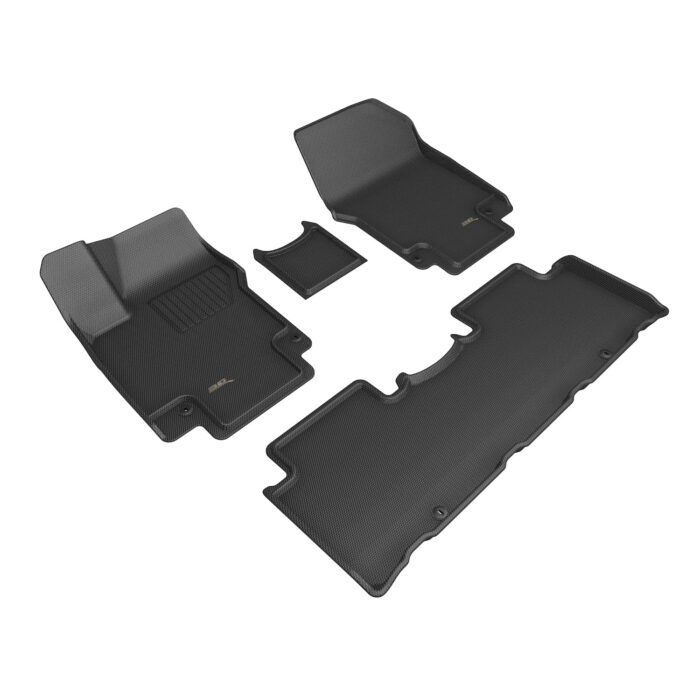 3D MAXpider Compatible with HYUNDAI IONIQ 5 2025-2026 KAGU BLACK R1 R2 (TRIM REQUIRED FOR FIXED CENTER CONSOLE)