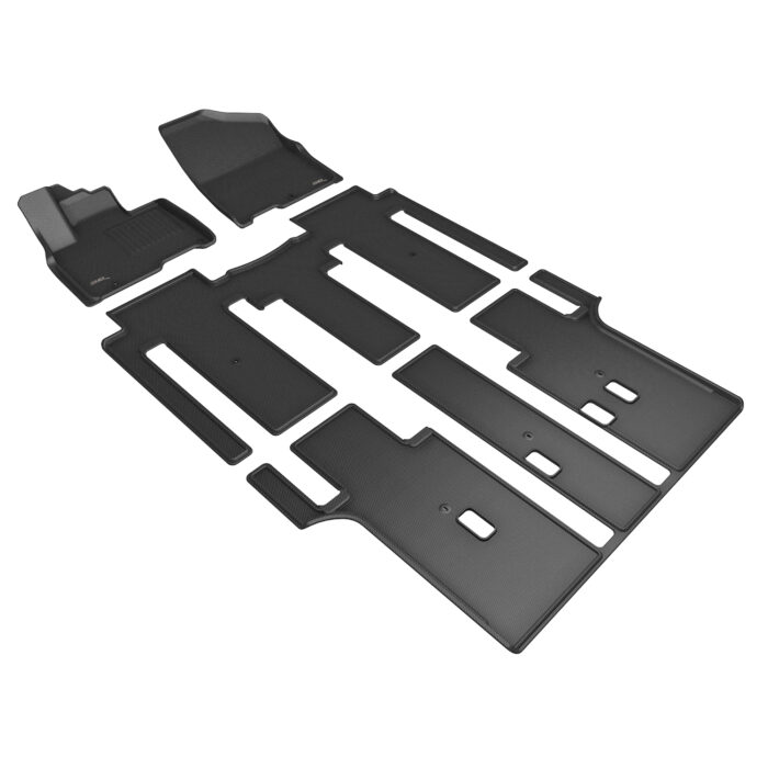 3D MAXpider Compatible with KIA CARNIVAL 8-SEAT 2022-2026 KAGU BLACK R1 R2 R3