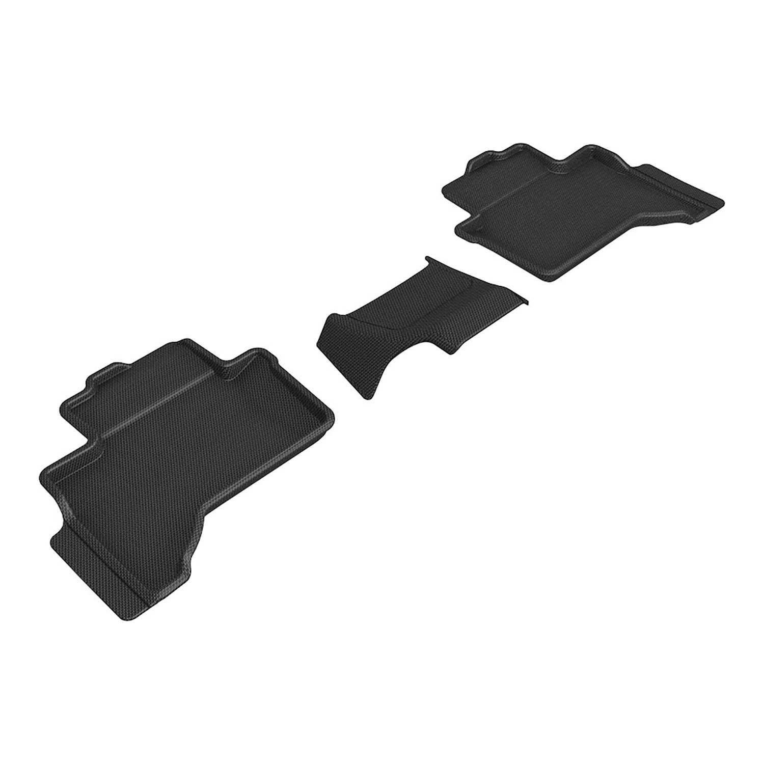 3D MAXpider Compatible with LEXUS GX 7-SEAT 2024-2026 KAGU BLACK R2 (TRIM FOR R2 COOL BOX)