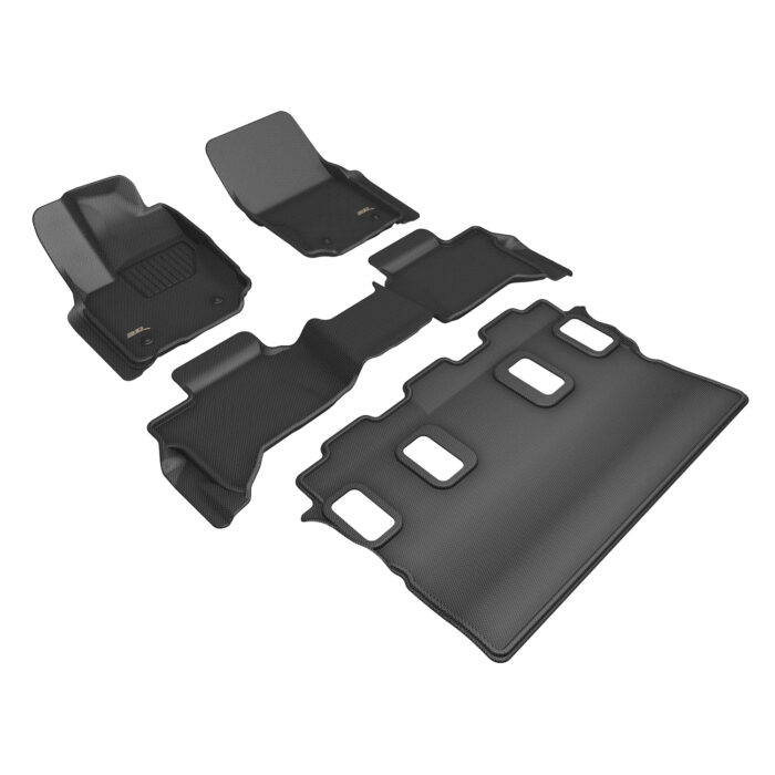 3D MAXpider Compatible with TOYOTA 4RUNNER GAS 5-SEAT 2025-2026 KAGU BLACK R1 R2 R3